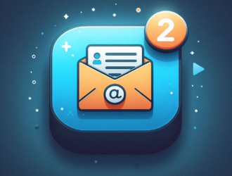 an email icon with two unread messages